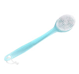 Tarrant Long-Handle Bath/Shower Body Brush and Back Scrubber with Hard Bristles for Deep Skin Cleansing and Exfoliating - Blue