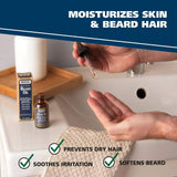 Wahl Premium Beard Oil with 10 Essential Oils for Moisturizing Skin and Beard Hair Including the Wahl Blend of Oils, Manuka, Meadowform Seed, Clove and Moringa – 1 oz