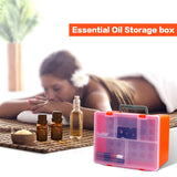 Essential Oil Storage Case for 35 Bottles of 5ml 10ml 15ml with Stickers, Pipettes, Funnels, Opener. Bottles Organizer Holder Compatible with Young Living, Lagunamoon, ArtNaturals, Radha Beauty