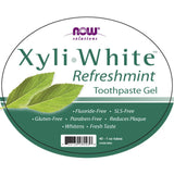 NOW Solutions, Xyliwhite Toothpaste Gel, Refreshmint, Cleanses and Whitens, Fresh Taste, 40 Units, 1-Ounce Tubes