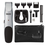 WAHL Groomsman Corded or Cordless Beard Trimmer for Men - Rechargeable Grooming Kit for Facial Hair - Hair Clipper, Shaver & Groomer - Model 9918-6171, Silver