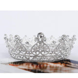 Aprince Silver Round Crystal Tiaras and Crowns for Women Tiaras for Girls Rhinestones Wedding Headband Tiara for Women The Crowns for Women Birthday Crowns for Women Crown for Girls Hair Accessories