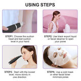 Blackhead Remover Pore Vacuum-VKK Pore Cleaner Acne Extractor Blackhead Whitehead Comedone Face Blackhead Vacuum Remover Tool Wireless Rechargeable (Black)