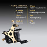 Mummy Tattoo Machine Tattoo Gun Handmade 8 Wrap Coil for Liner