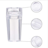 NICENEEDED Nail Art Stamping Kit With 1 Set Clear Jelly Nail Art Stamper With Scraper & Storage Bag Nail Stamping Head With A Lid Big Scraper For DIY Nail Art Stamping Plates