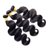10A Brazilian body wave Hair Bundles Virgin Human Hair 3 Bundles Straight Hair Extensions Weave Hair Human Bundles 100% Unprocessed Virgin Hair Bundles (14 16 18)