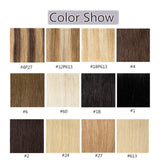 22 Inches I Tip Remy Human Hair Extensions 100 Strands/Pack Pre Bonded Keratin Stick In Hair Extensions Cold Fusion Hair Piece Long Straight For Women #4P27 Medium Brown&Dark Blonde 22'' 50g