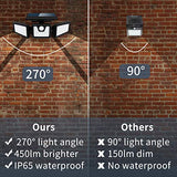 Otdair Solar Security Lights, 3 Head Motion Sensor Lights Adjustable 70LED Flood