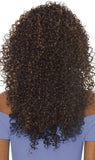DOMINICAN CURLY BUNDLE HAIR (1B Off Black) - Outre Batik Quick Weave Synthetic Half Wig