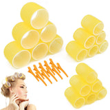 Jumbo Size Hair Roller sets, Self Grip, Salon Hair Dressing Curlers, Hair Curlers, 3 Size 36 Packs (6XJUMBO+6XLARGE+6XMEDUIEM)