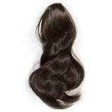 Brazilian Human Hair Clip in Hair Extensions 20inch Double Weft Straight Clip on Human Hair Dark Brown 100% Remy Hair Extension Grade 8A 8pcs/Lot 120G (20inch #2Dark Brown)