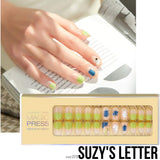 [DASHING DIVA–Nails]Premium Magic Press Super Slim Fit(2 Different Designs 30+30strips in 12 sizes) Suzy's Letter+Brilliant 275/264ssc