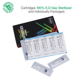 Dragonhawk 20Pcs Extreme Cartridges Disposable Tattoo Needle Standard 3 Round Liner 1203RL