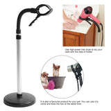 Hair Dryer Holder, Adjustable Stainless Steel Hands Free Hair Dryer Stand with Removable Sucking Cup Stand for Home Hair Salon Use