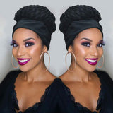 BeiSDWig Braiding Head Wrap Wig Wrap Hairstyles for Women Heat Resistant Synthetic Braiding Wrap Wigs for Black Women Wig Wrap Hairstyles (j232a)