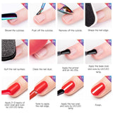 ROSALIND Glitter Gel Nail Polish Shiny Rainbow Super Glitter Set 5ml 12 Christmas Winter Colors Bright for Nail Art Design Need LED/UV Lamp Trendy Sparkle Nail Manicure Set(Without Brush)