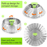 Steamer Basket Stainless Steel Vegetable Steamer Basket Folding Steamer Insert