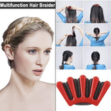 Hair Styling Accessories Kit Fashion Hair Design Styling Tools Magic Simple Fast Hair Braid Tools DIY Hair Accessories for Women and Girls (12 Styles)