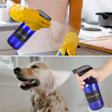 16oz Cobalt Blue Glass Spray Bottles,3 Pack Empty Spray Bottle Refillable Containers for mixing Essential Oils,Hair & Cleaning Products,Aromatherapy,Natural Air Freshener,Plants etc - DIY Labels