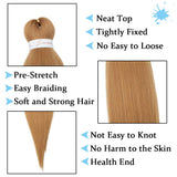 SEGO Pre Stretched Braiding Hair Extensions Easy Braid Professional Itch Free Hot Water Setting Synthetic Fiber Corchet 26 Inch Yaki Texture Braid Twist Hair 6 packs 540g 27#