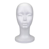 Foraineam 2 Pack 12 Inch Styrofoam Head Female Foam Wig Head Mannequin Manikin Cosmetics Model Head Wigs Display Glasses Hats Hairpieces Stand