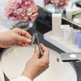 HOLLYWOOD BROWZER Black Dermaplaning Face Blade for Woman (Protective Pouch Included) for Eyebrow Shaping, Removing Unwanted Hair and Dermaplaning Exfoliation