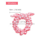 30 Pieces Small Hair Scrunchies For Toddler Girls Cute Rabbit Ear Hair Ties Bands For Baby Ponytail Holder Hair Accessories Pack of 30.