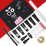 Mobray Poly Nail Gel Kit, Enhancement Builder Temperature Color Changing Extension Gel Set 6 15ml with Nail Art Tool Easy DIY at Home All-in-One Starter Professional Kit (Kit 2)