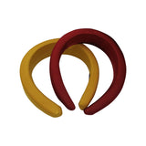 Epomay Women Thick Velvet Headbands - Wide Padded Hair Hoops Alice Bands Hair Accessories (2pack Classic Colors)