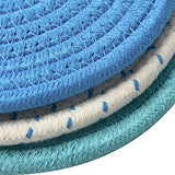 Kitchen Pot Holders Set Trivets Set 100% Pure Cotton Thread Weave Hot Pot Holders Set
