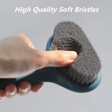 VSILE Body Bath Brush,Shower Brush with Long Handle,Wet Brushing Back Scrubber for Shower Gentle Exfoliation Improve Skins Health and Beauty