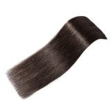 SEGO Clip In Hair Extensions Clip In Human Hair Extensions 100% Remy Hair Silky Straight 3/4 Head Double Drawn With Thick End 4 Pcs 8 Clips 40g 10 Inch #02 Dark Brown