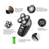 TIKLEAN Electric Razor for Men Head Shaver for Bald Men Grooming Kit Wet Dry Rotary Shavers Nose Hair Beard Trimmer Clippers Facial Cleaning Brush Cordless Waterproof USB Charging Rechargeable