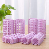 24Pcs Multi-Size Plastic Hair Rollers, Hair Curlers Self Grip Hairdressing Clips, DIY Curly Hair style Curling Tools, Large/Medium/Small Curler for Women Ladies, Random Color, 3 Count