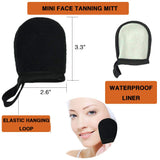4 Pack Self Tanning Mitt Applicator Kit, with Self Tanning Glove, Mini Face Tanning Mitt, Back Tan Applicator, Exfoliating Glove, for Streak Free and No Strained Hands Self Tan Sunless Tan