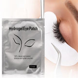 100 Pairs Set，Eye Gel Patches,Under Eye Pads Lint Free Lash Extension Eye Gel Patches for Eyelash Extension Eye (silver)