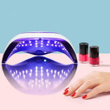Xnuoyo 168W Nail Dryer Lamp, Professional UV LED Nail Dryer for Gel Polish with LED Display Smart Automatic Sensor Nail Dryer Timer Setting of 10s,30s,60s and 99s for Fingernail and Toenail (Blue)