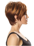 Hairdo Angled Cut Short Comfort Cap Wig, Chocolate Copper by Hairuwear