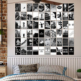 60 Pieces Wall Collage Kit Aesthetic Room Decor for Bedroom,Black and White Photo