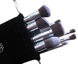 Professional Grade Labeled Kabuki Makeup Brush Set -10PCs