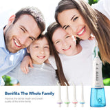 Water Flosser Cordless Dental Teeth Cleaner - McNaval Portable Water Flossing with 300ML Large Cleanable Water Tank USB Rechargeable IPX7 Waterproof 3-Mode with 4 Jet Tips