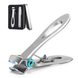 Nail Clipper for Thick Nails– Semeida Ultra Wide Jaw Opening Nail Clippers Toenail Cutter with Nail File, Men & Women Pedicure nail clippers(Silver)