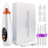 Blackhead Pore Vacuum Cleaner Remover 【2021 Newest Technology】 6 Probes 3 Suction Levels LED Display Blackhead Removal Strong Suction Skin Cleaner Machine