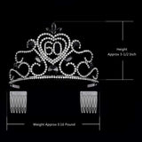 YZHSTONE Black Queen 60th Birthday Tiara Crowns Women 60 Birthday Queen Tiaras Rhinestone Crown