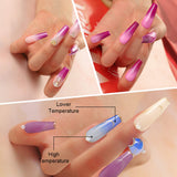 Vishine Color Changing Gel Nail Polish Set Mood Nail Gel Polish Temperature Color Changing UV LED Varnish Chameleon Gel Nail Art 10ml (Set002)