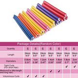 4 Pack Twist Foam Hair Rollers Bendy Foam Flexible Curling Rods- Hair Curlers Rollers Diamerter 2.0cm for Short, Medium and Long Hair