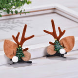 Christmas Reindeer Antler Headband Christmas tree Hair Clips Deer Headband Hair Accessories