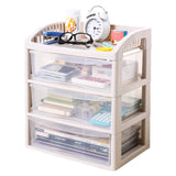 IMPR3·TREE 3 Drawer Storage Rack Cosmetic Case Organizer Artist Makeup Brushes Toiletry Jewelry Digital Accessories File