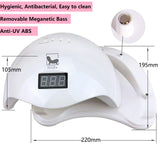 DiiDa Nail Lamp 48W UV/LED Gel Nails Polish Dryer Curing Lamp with Sensor, LCD Display and 10/30/60/99S Timer for Nail Art