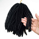 Flyteng spring twist hair for braids black 3 pack/lot Jamaican Bounce Crochet Hair Extensions spring twist crochet hair